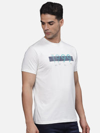 T-Base Men Typography Printed T-Shirt