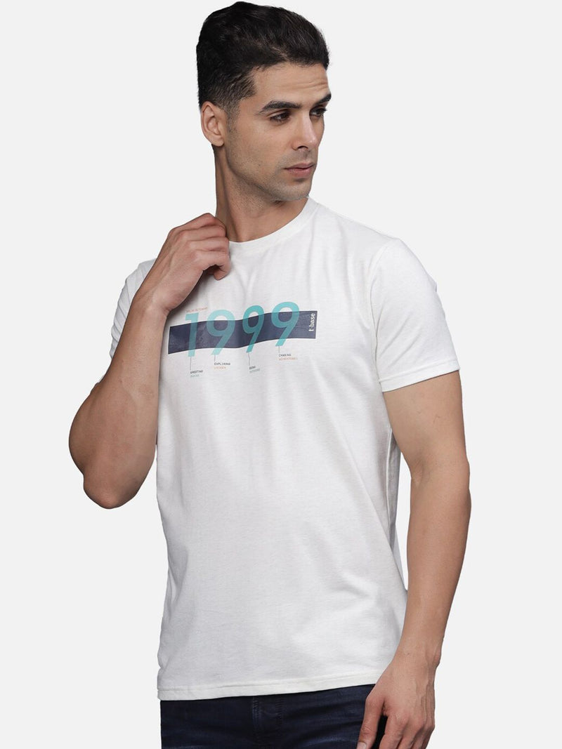 T-Base Men Typography Printed T-Shirt