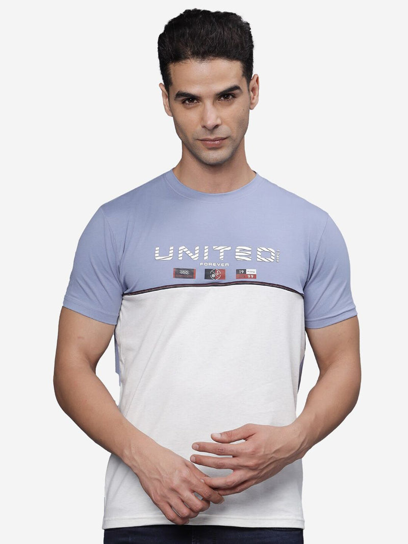 T-Base Men Typography Printed T-Shirt
