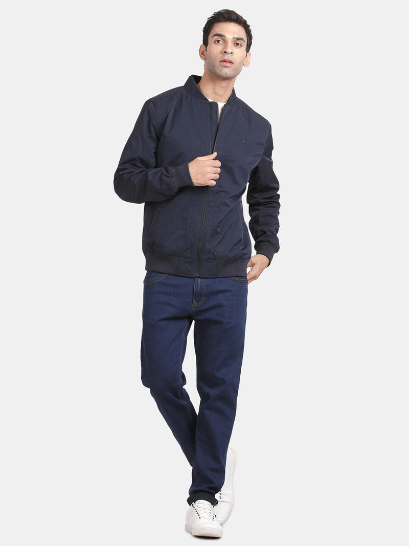 Mandarin Collar Lightweight Bomber Jacket