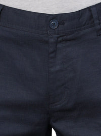 T-Base Men Self Design Textured Straight Fit Chinos