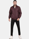 t-base Mock Collar Windcheater Bomber Jacket