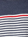 T-Base Men Blue & White Striped Cotton Pullover