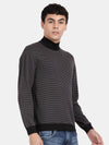 High Neck Black Full Sleeve Pullover