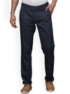T-Base Men Self Design Textured Straight Fit Chinos