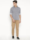 T-Base Men Brown Straight Fit Easy Wash Chinos Trousers
