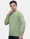 T-Base Men Green Pullover