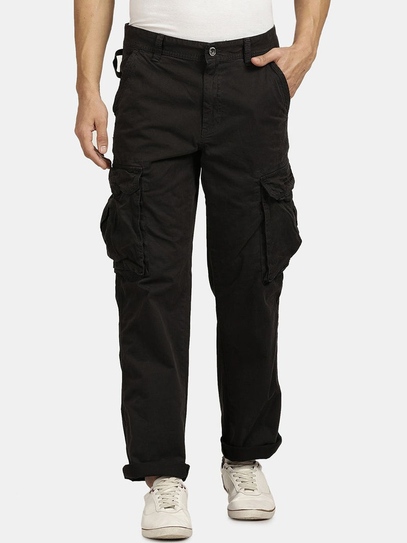 T-Base Men Mid-Rise Cargos Trousers