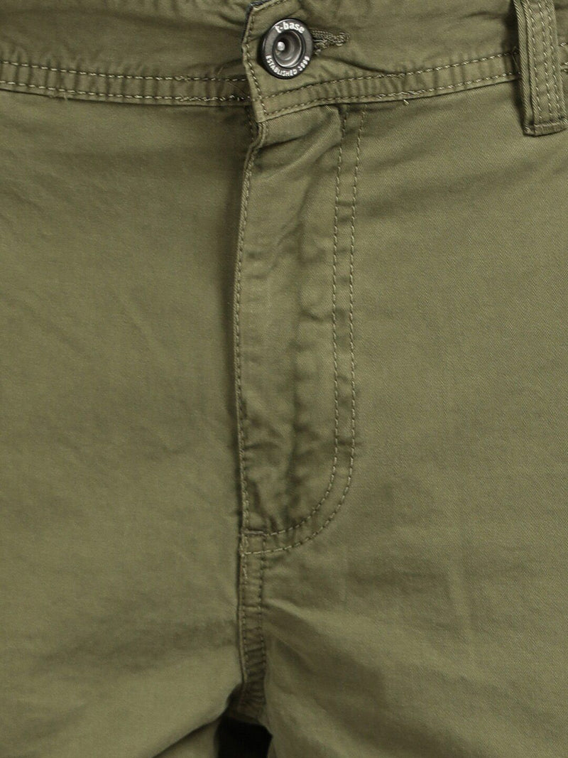 T-Base Men Mid-Rise Cargos Trousers