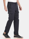 T-Base Men Blue Cotton Cargos Trousers