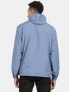 t-base Denim Nylon Ribstop Solid Full Sleeve Waterproof Reversible Rainwear Jacket
