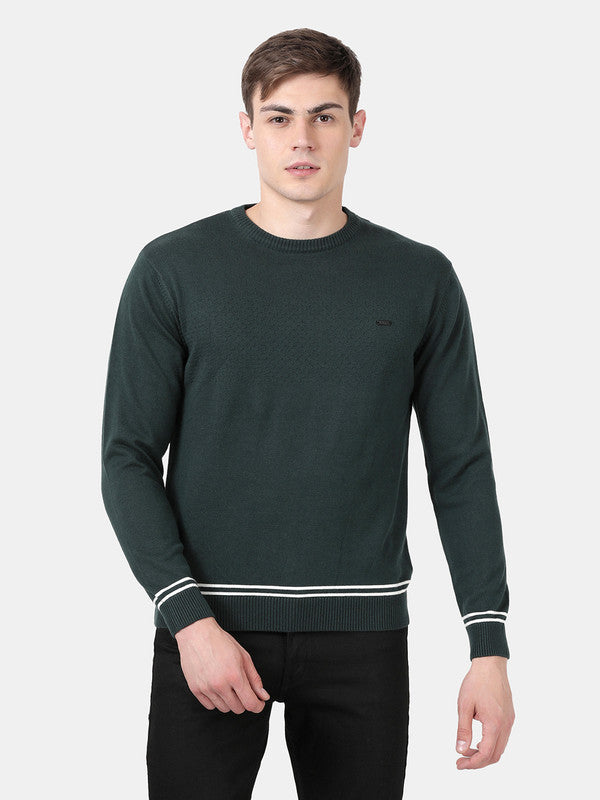 t-base Pine Full Sleeve Crewneck Stylised Sweater