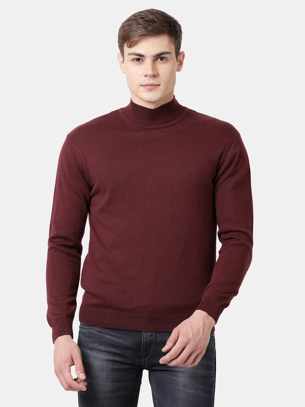 t-base Vineyard Full Sleeve Turtle Neck Solid Sweater