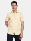  t-base Yellow Graphic Cotton Casual Shirt