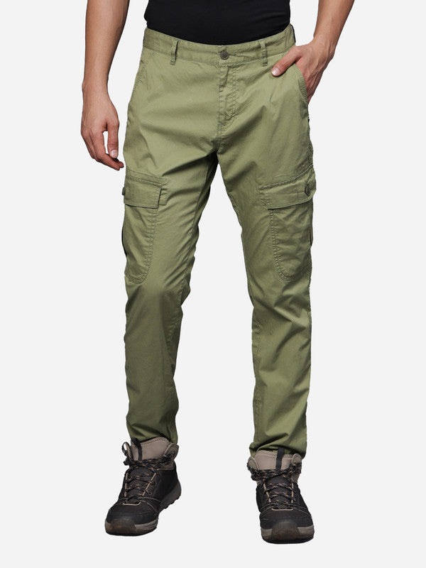 t-base men  Cotton Stretch Solid Cargo Joggers