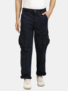 Airforce Cotton Elastane Solid Cargo Pant