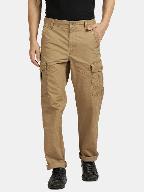Clay Cotton Solid Cargo Pant
