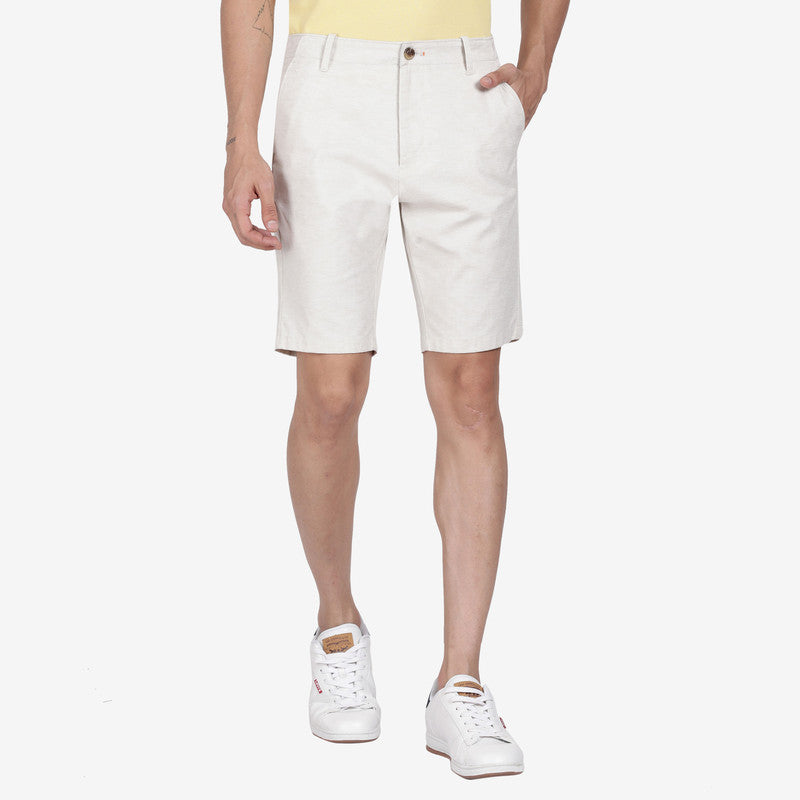 t-base Natural Cotton Linen Stretch Solid Chino Shorts