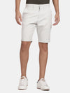 t-base Men Cement Cotton Stretch Solid Chino Shorts
