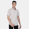 t-base Silver Cloud Cotton Linen Solid Shirt