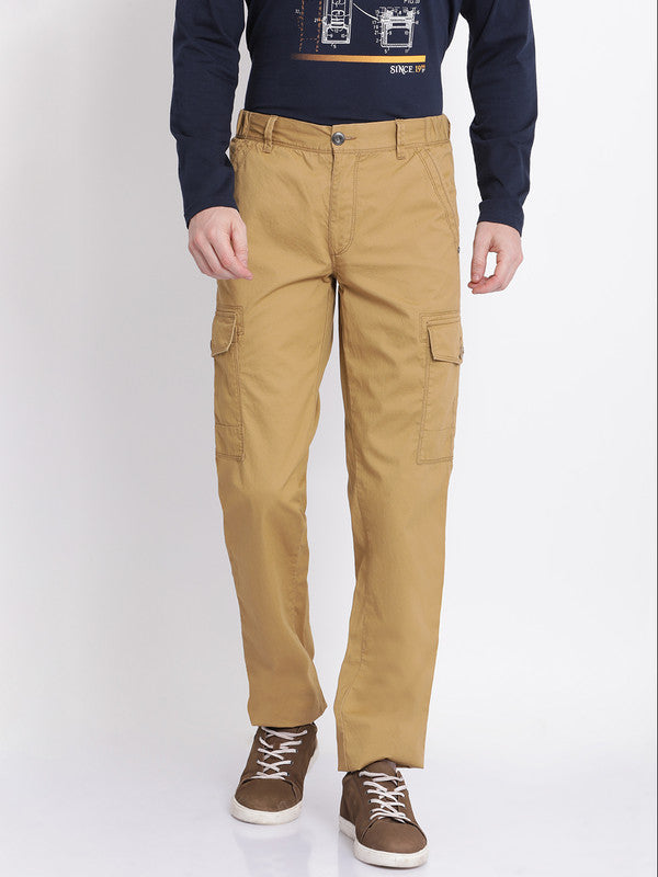 t-base Whiskey Solid Cargo Pant