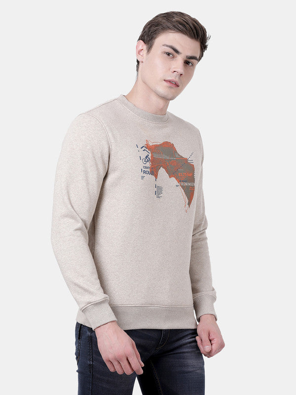 t-base Birch Melange Cotton Polyester Fleece Melange Sweatshirt