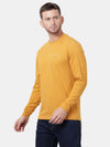 Spruce Yellow Striper Cotton Crew Neck t-shirt