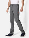 t-base men's Grey Solid Regular-Fit Pant