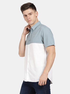 t-base Porcelain Cotton Linen Solid Shirt