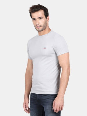 Quarry Cotton Stretch Half Sleeve Striper T-Shirt