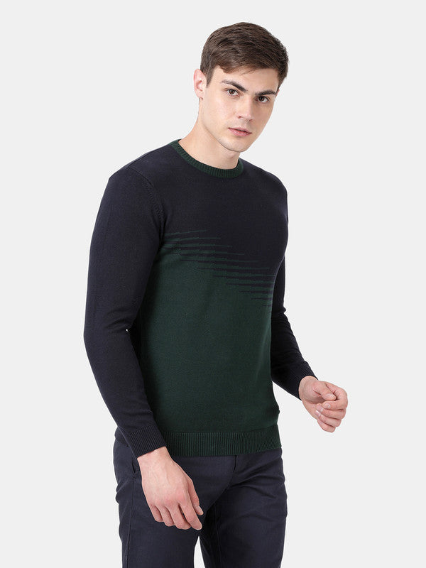 t-base Pine Full Sleeve Crewneck Stylised Sweater