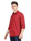 t-base Red Cotton Twill Solid Shirt