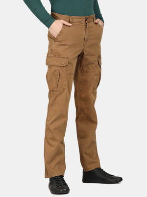 Tabacco Solid Cargo Pant