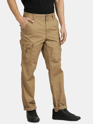 Clay Cotton Solid Cargo Pant
