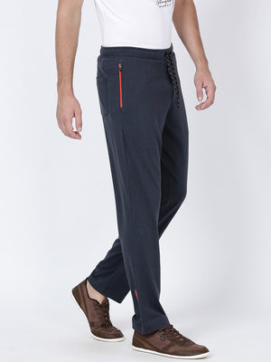t-base men's Grey Solid Regular-Fit Track Pant