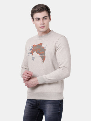 t-base Birch Melange Cotton Polyester Fleece Melange Sweatshirt