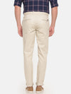 t-base men's Grey Solid Cotton Lycra Chino Pant