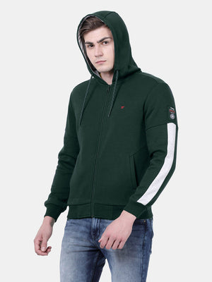 t-base Pine Cotton Polyester Fleece Solid Sweatshirt