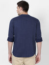 t-base Dark Navy Cotton Indigo Striper Shirt