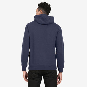 t-base Mood Indigo Melange Cotton Polyester Fleece Solid Sweatshirt