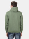 t-base Bronze Green Melange Cotton Polyester Fleece Solid Sweatshirt