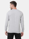 t-base Grey Melange Cotton Stretch Single Jersey Crewneck Melange T-Shirt