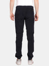 Navy Cotton Dobby Stretch Solid Jogger