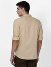  t-base Gold Solid Cotton Casual Shirt 