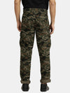 Olive Cotton Printed Cargo Pant
