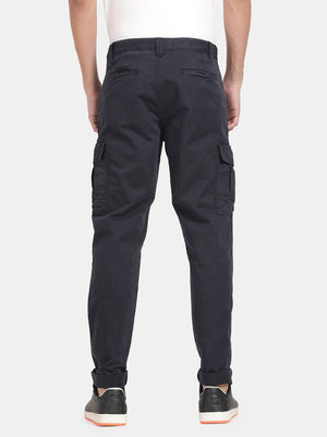 t-base Blue Night Solid Cargo Pant