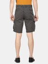t-base Men Graphite Cotton RFD Solid Cargo Shorts
