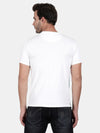 t-base Broken White Cotton Stretch Crewneck Solid T-Shirt