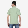 t-base Meadow Green Cotton Printed Shirt