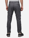 Iron Grey Cotton Stretch Solid Cargo Joggers